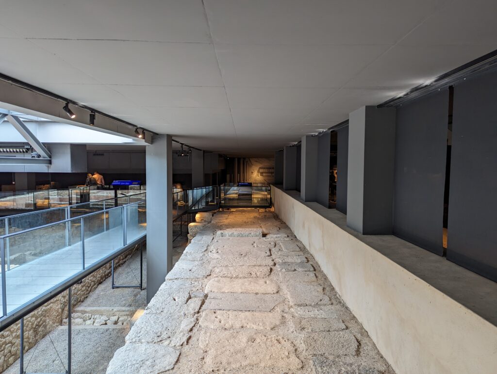 Foundation of Valencia: remains of the cardus maximus in L'Almoina Archaeological Centre.