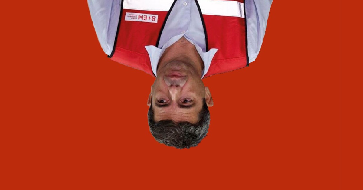 President Mazón upside down.